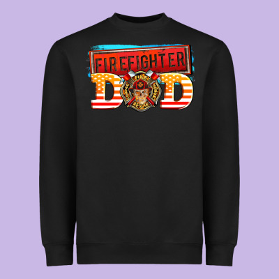 Firefighter Dad Heavyweight Sweatshirt Designed By Adodesignshop