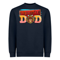 Navy firefighter dad Heavyweight Sweatshirt - AdoDesignShop