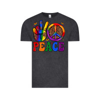 Vintage Black peace Vintage Tee - JahusDesignShop