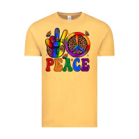 Vintage Mustard peace Vintage Tee - JahusDesignShop