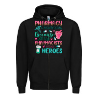 Black pharmacy technicians Zipper Hoodie - MaliasSmallBusiness