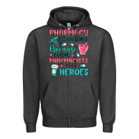 Charcoal Heather pharmacy technicians Zipper Hoodie - MaliasSmallBusiness