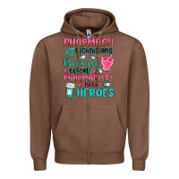 Chestnut pharmacy technicians Zipper Hoodie - MaliasSmallBusiness