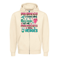Sandshell pharmacy technicians Zipper Hoodie - MaliasSmallBusiness