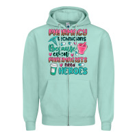 Seafoam pharmacy technicians Zipper Hoodie - MaliasSmallBusiness