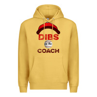 Antique Gold Dibs On The Coach Baseball Premium Hoodie - Bettercallsaul