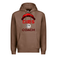 Chestnut Dibs On The Coach Baseball Premium Hoodie - Bettercallsaul