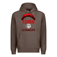 Coffee Dibs On The Coach Baseball Premium Hoodie - Bettercallsaul