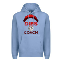 Colony Blue Dibs On The Coach Baseball Premium Hoodie - Bettercallsaul