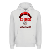 Dove Grey Dibs On The Coach Baseball Premium Hoodie - Bettercallsaul