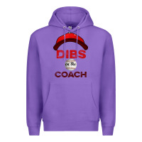 Purple Dibs On The Coach Baseball Premium Hoodie - Bettercallsaul