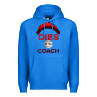 True Royal Dibs On The Coach Baseball Premium Hoodie - Bettercallsaul
