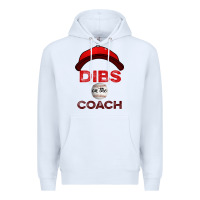 White Dibs On The Coach Baseball Premium Hoodie - Bettercallsaul