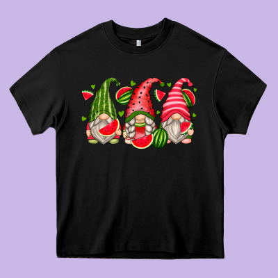 Watermelon Gnomes Heavy Core Tee Designed By Zillion Design Studio
