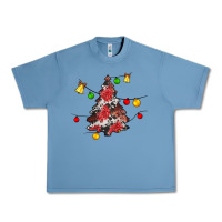 Pebble Blue Christmas trees lights Urban Heavy Tee - JahusDesignShop