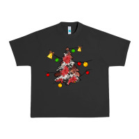 Pigment Black Christmas trees lights Urban Heavy Tee - JahusDesignShop