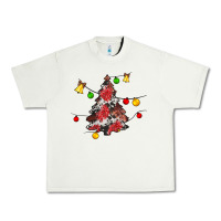 Pistachio Christmas trees lights Urban Heavy Tee - JahusDesignShop