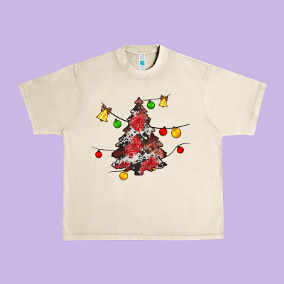 Christmas Trees Lights Urban Heavy Tee Designed By Jahusdesignshop