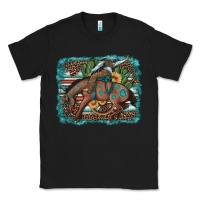 Black bucking bronco cowboy rodeo cactus and sunflowers Classic Tee - Artiststas
