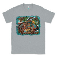 Heather Grey bucking bronco cowboy rodeo cactus and sunflowers Classic Tee - Artiststas