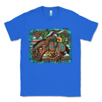 True Royal bucking bronco cowboy rodeo cactus and sunflowers Classic Tee - Artiststas