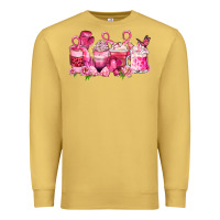 Antique Gold cancer coffee cups Premium Sweatshirt - LillyAllenDesigns