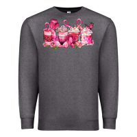 Charcoal Heather cancer coffee cups Premium Sweatshirt - LillyAllenDesigns