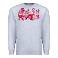 Heather Grey cancer coffee cups Premium Sweatshirt - LillyAllenDesigns