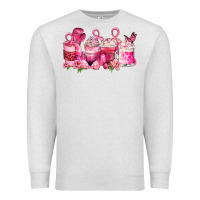 Oatmeal Heather cancer coffee cups Premium Sweatshirt - LillyAllenDesigns