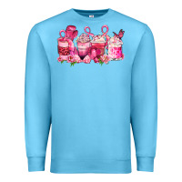 Ocean Blue cancer coffee cups Premium Sweatshirt - LillyAllenDesigns