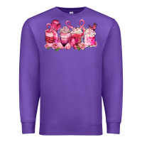 Purple cancer coffee cups Premium Sweatshirt - LillyAllenDesigns