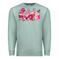 Seafoam cancer coffee cups Premium Sweatshirt - LillyAllenDesigns