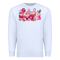 White cancer coffee cups Premium Sweatshirt - LillyAllenDesigns