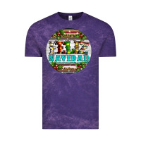 Cloud Purple Christmas feliz navidad Vintage Tee - Artiststas
