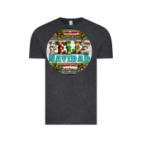 Vintage Black Christmas feliz navidad Vintage Tee - Artiststas