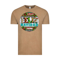 Vintage Coffee Christmas feliz navidad Vintage Tee - Artiststas