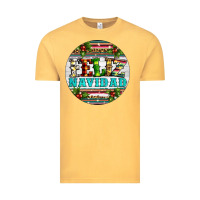 Vintage Mustard Christmas feliz navidad Vintage Tee - Artiststas