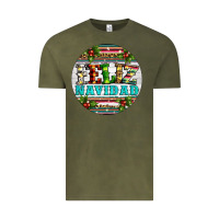 Vintage Olive Christmas feliz navidad Vintage Tee - Artiststas
