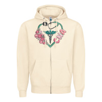 Sandshell cna heart Zipper Hoodie - MaliasSmallBusiness