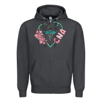 Smoke cna heart Zipper Hoodie - MaliasSmallBusiness