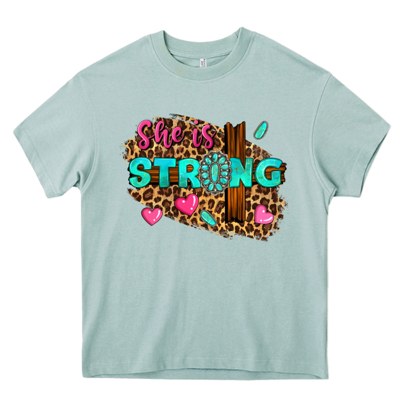 She Is Strong Heavy Core Tee by texasbilliewilder | Teevron
