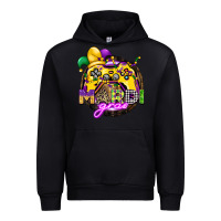 Black mardi gras gamer Urban Hoodie - CowGirlArtShop