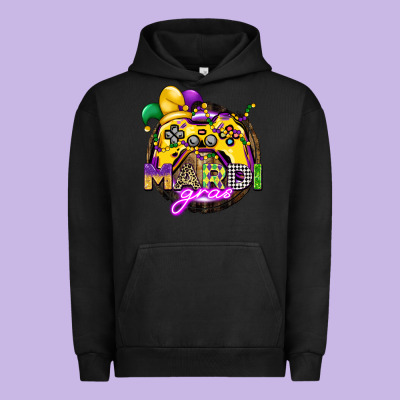 Mardi Gras Gamer Urban Hoodie Designed By Cowgirlartshop