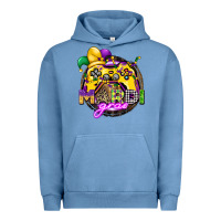 Pigment Pebble Blue mardi gras gamer Urban Hoodie - CowGirlArtShop