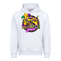 White mardi gras gamer Urban Hoodie - CowGirlArtShop