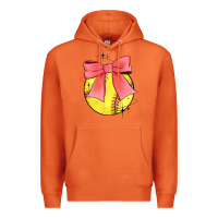 Carrot coquette softball bow Premium Hoodie - JahusDesignShop