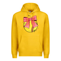 Lemon coquette softball bow Premium Hoodie - JahusDesignShop