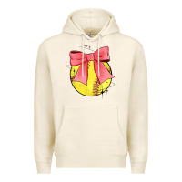 Tofu coquette softball bow Premium Hoodie - JahusDesignShop