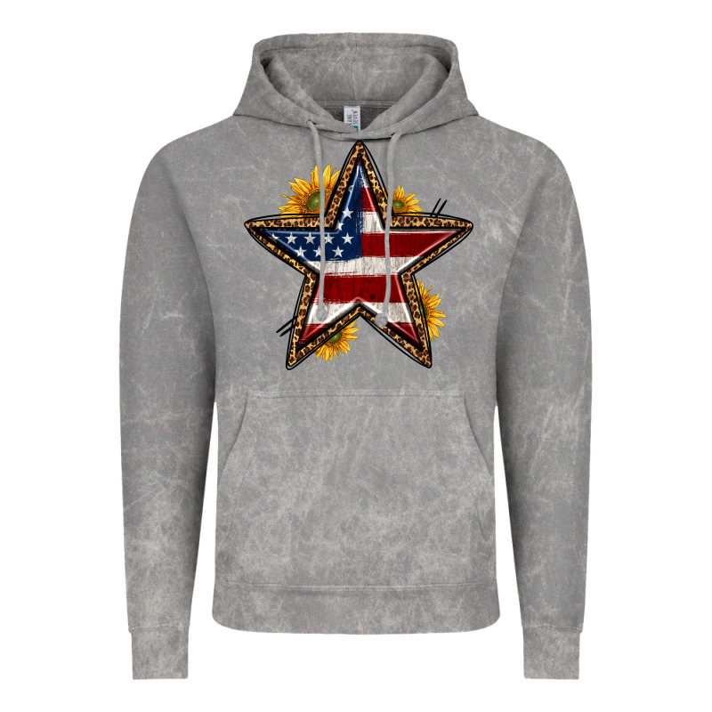 Western 4th Of July Star Vintage Hoodie by HRA Design Shop | Teevron
