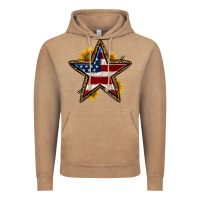 Vintage Coffee western 4th of july star Vintage Hoodie - HRA Design Shop